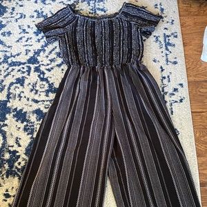 Black and white Romper